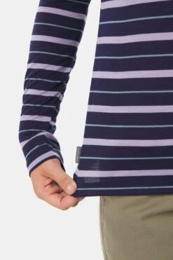 Icebreaker Wave Stripe Longsleeve Top Dames -TrendyKleed Verkoopwinkel 2210004323397 013 nl