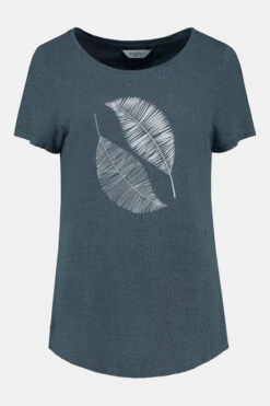 Pure Scrible Leaves Shirt Dames